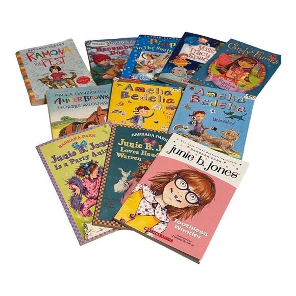 11 Young reader books lot, bundle, Julie B Jones, Amber Brown, pippi, - Picture 2 of 7